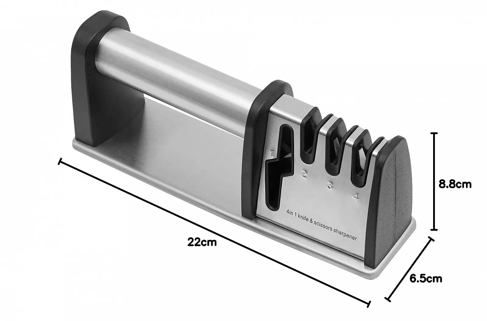 Точило для ножів професійна 4 в 1 багатофункціональна для всіх типів ножів та сильно затуплених лез, фото №9