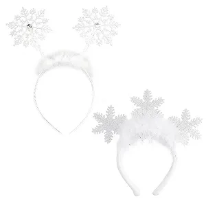 Обруч для волосся зі сніжинкою - Фото 1