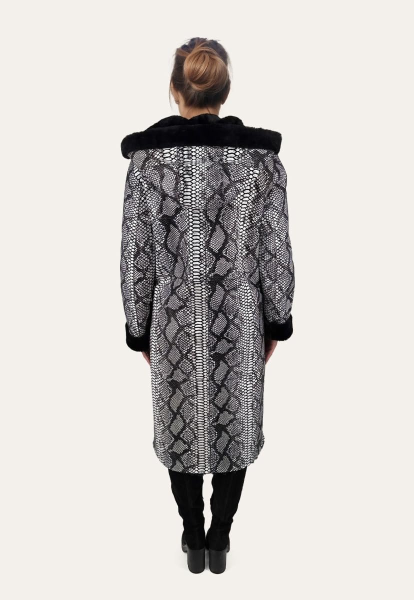 Жіноче пальто зі шкіри ягняти Hollert Venomous Chic, фото №6 Жіноче пальто зі шкіри ягняти Hollert Venomous Chic, фото №6