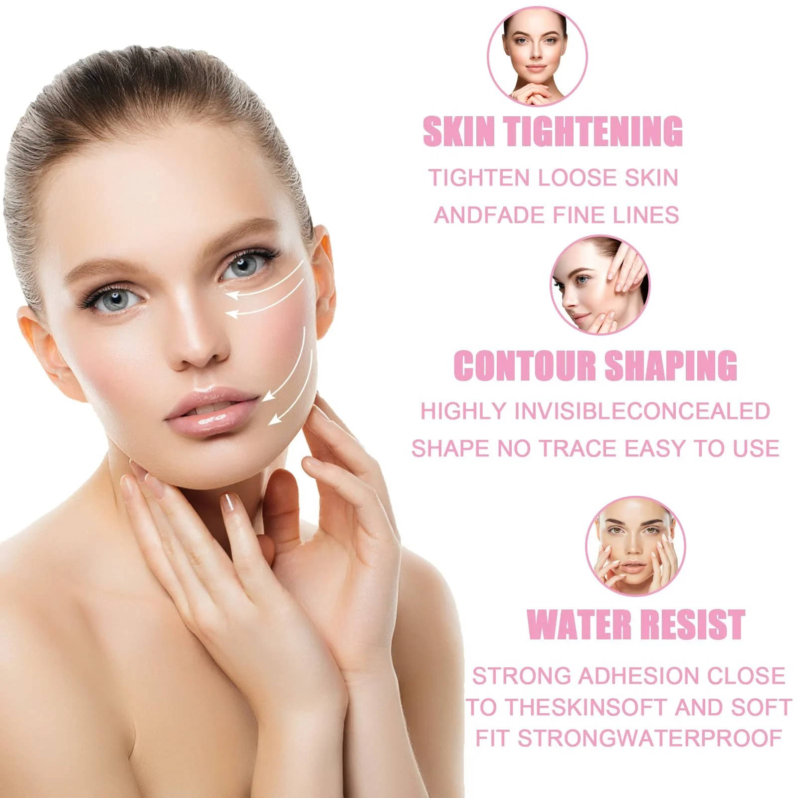 Пластирі від зморшок для чола, 11 шт., смужки для видалення зморшок, фото №5 Пластирі від зморшок для чола, 11 шт., смужки для видалення зморшок, фото №5