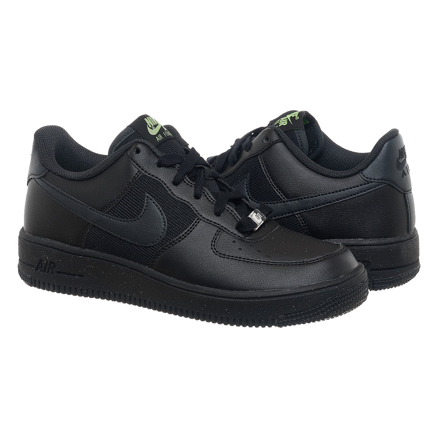 Кроссовки Nike Air Force 1 Low Crater GS Triple Black Размер 38.5, фото №1