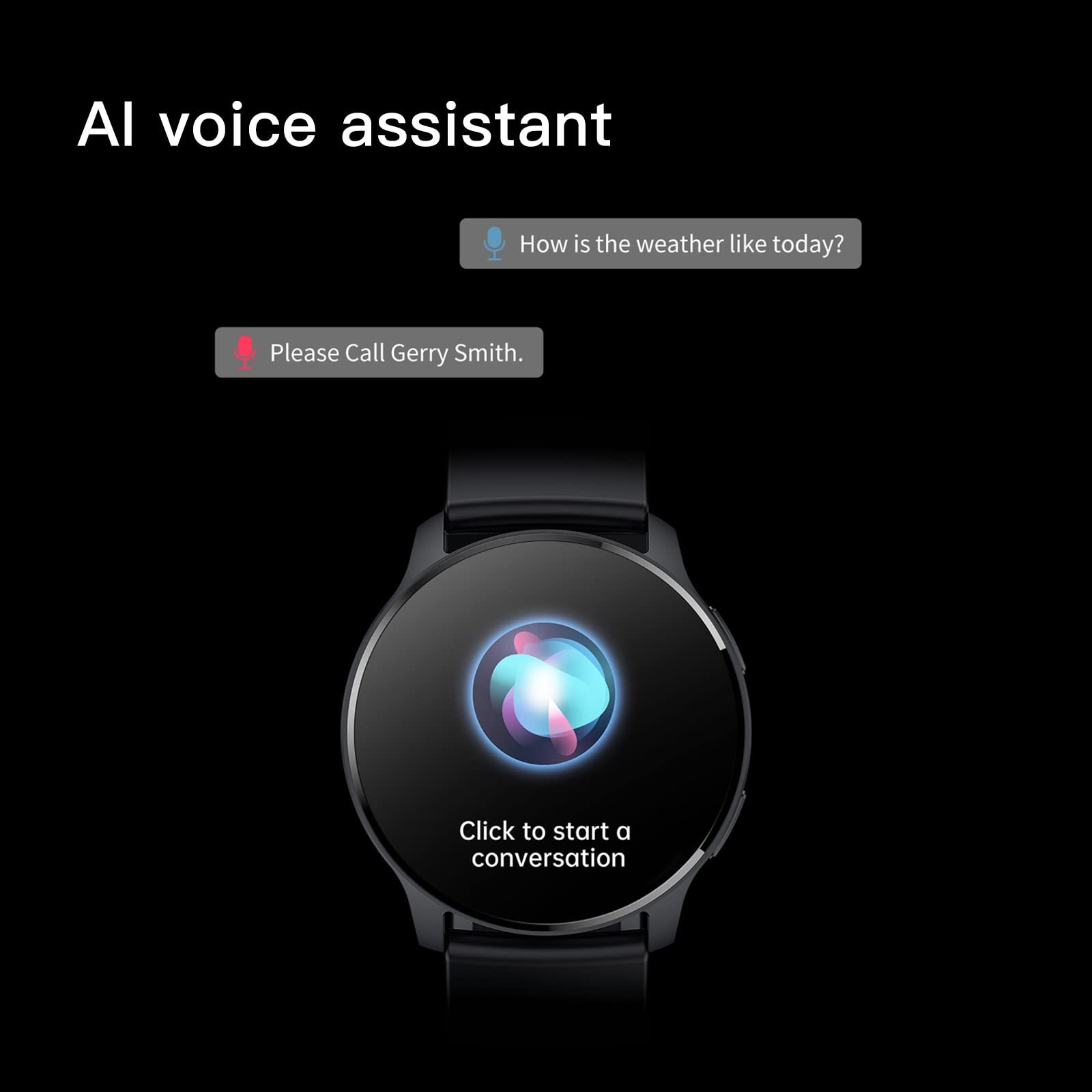 Смарт-годинник Круглий 360 x 360 IP67 Водонепроникний Вимірювання пульсу SpO2 Вимірювання артеріального тиску 20 спортивних режимів Сповіщення додатків, фото №5