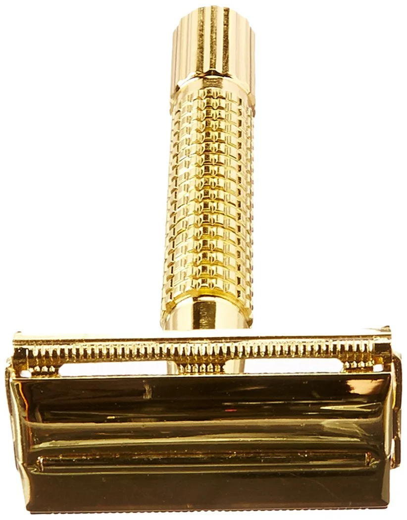 Т-образная бритва Golddachs Double Blade Gold, фото №2