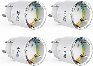 Комплект умных розеток GHome (4шт.) Белый - Фото 1