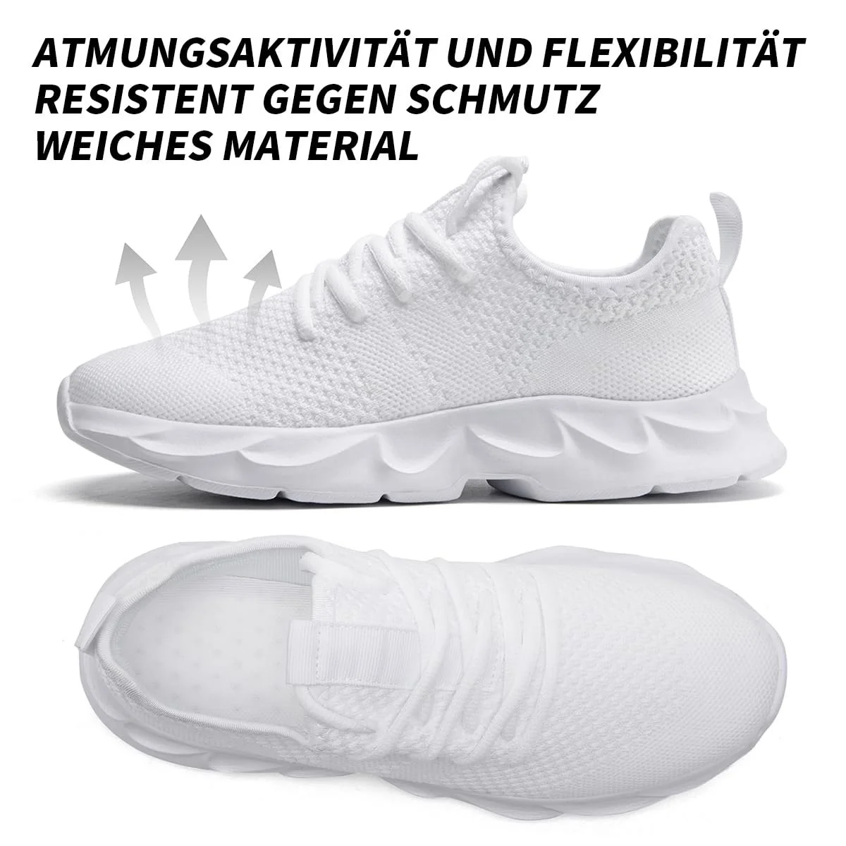 Мужские кроссовки UROMGV Спортивные кроссовки для тренажерного зала, тенниса, бега, дышащие, легкие, без шнурков, фото №4