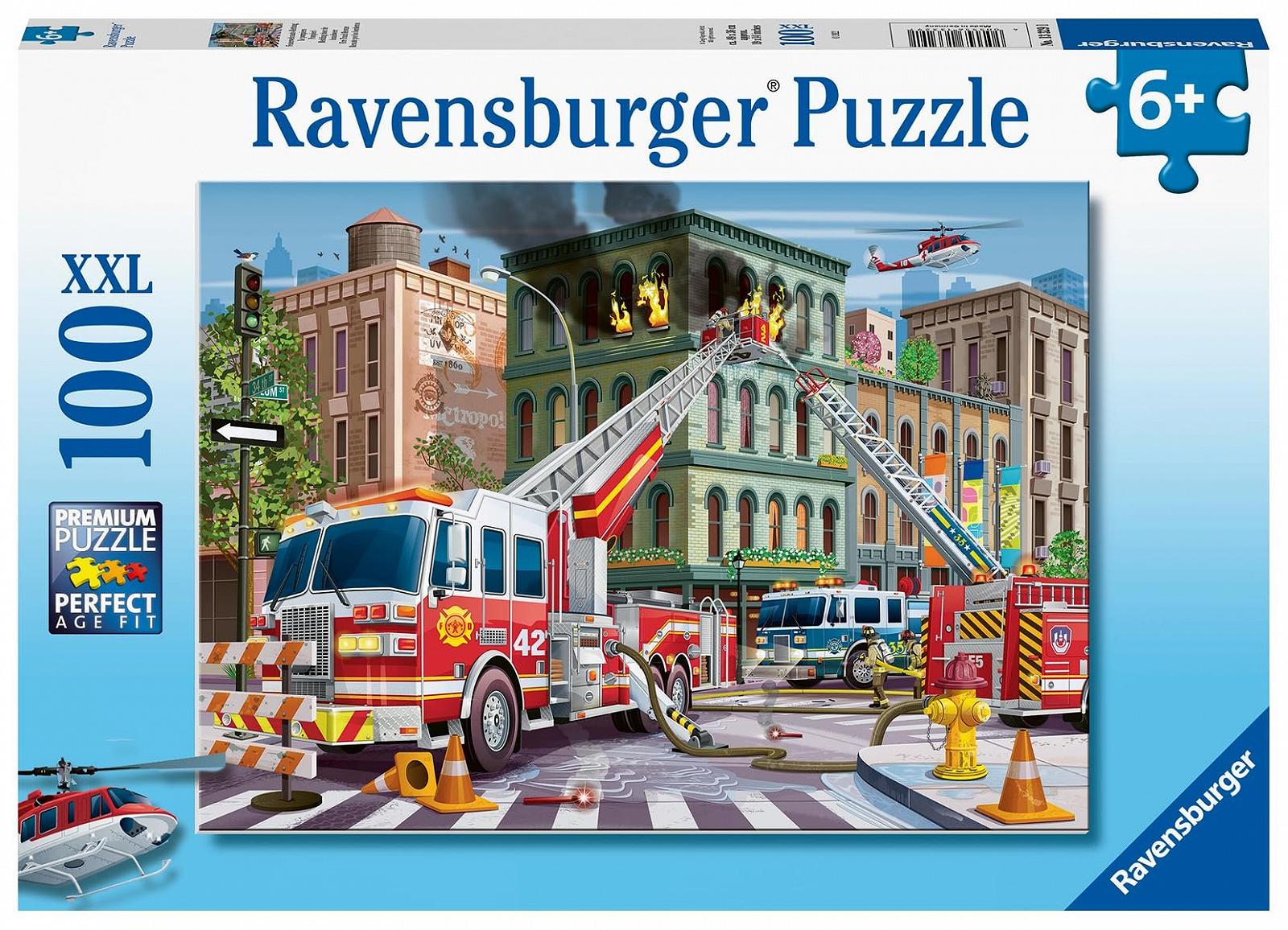 Пазл Ravensburger Firefighters 100 деталей XXL різнокольоровий 13329, фото №2