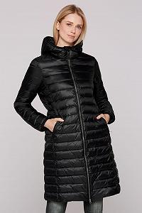 Жіноче Легке стьобане пальто з капюшоном SOCCX synthetic.ua - Фото 1