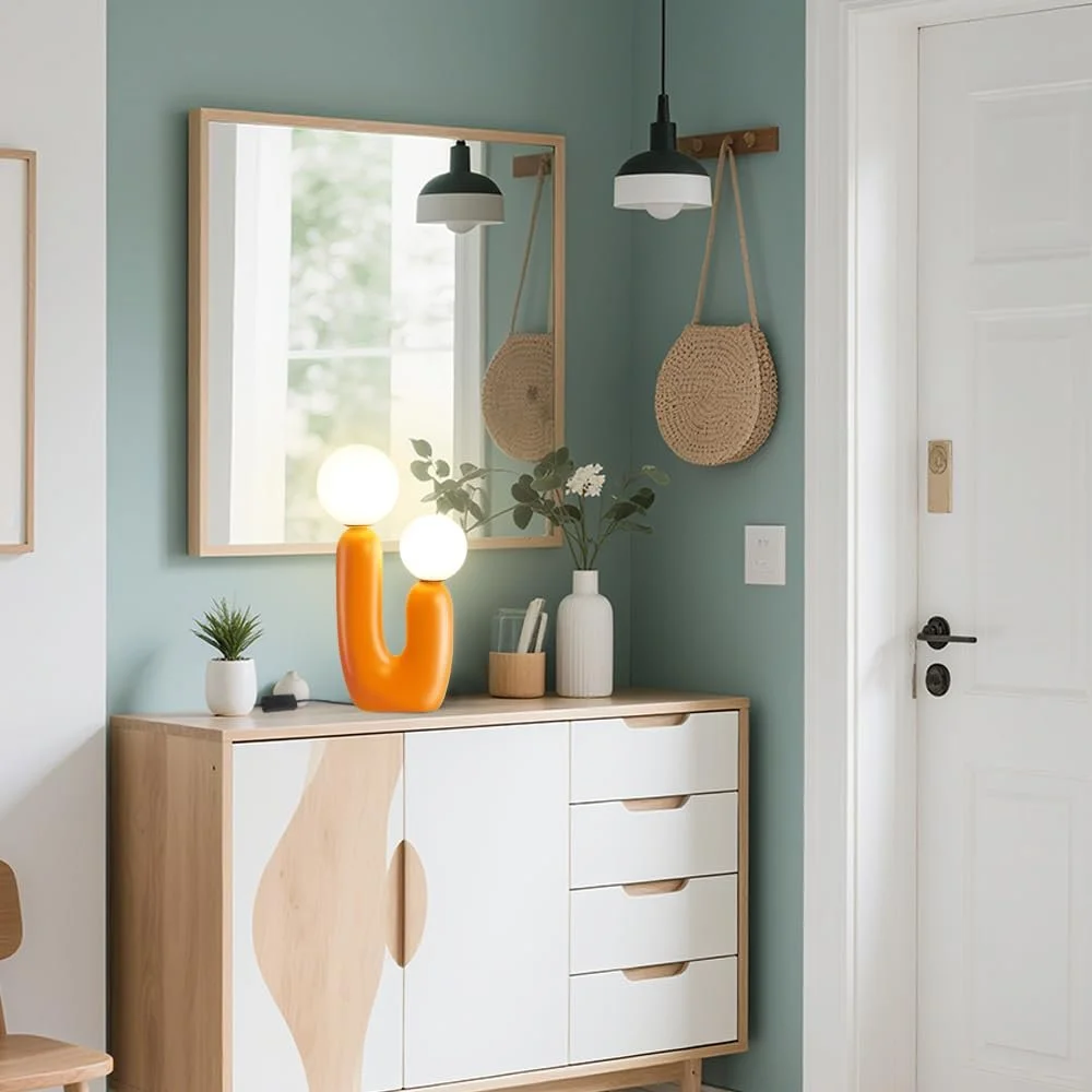 Настільна лампа LED Кактус G9 Помаранчева, фото №2