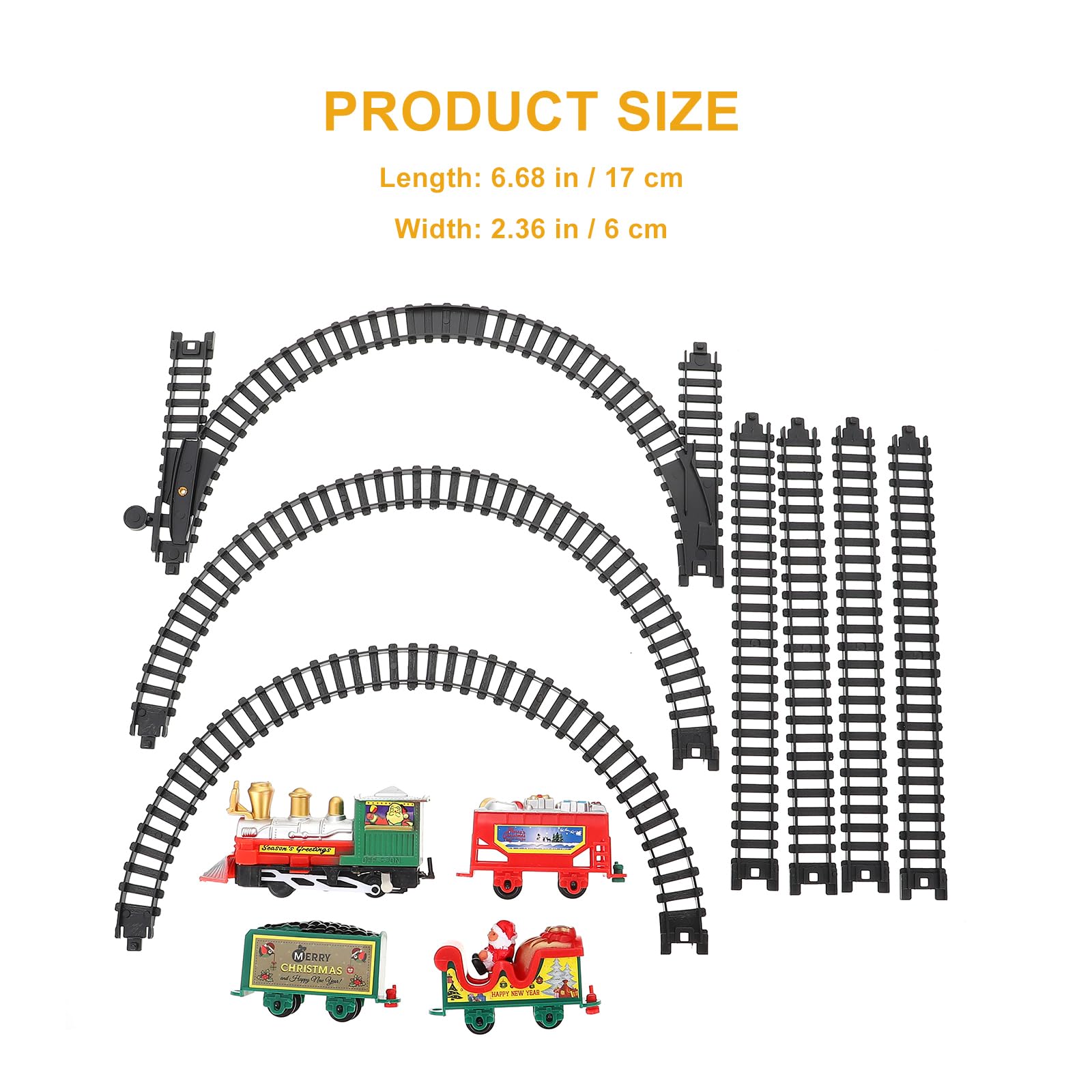 Іграшка Toddmomy Mini Train Electric Railway Toy with Music and Light, фото №3