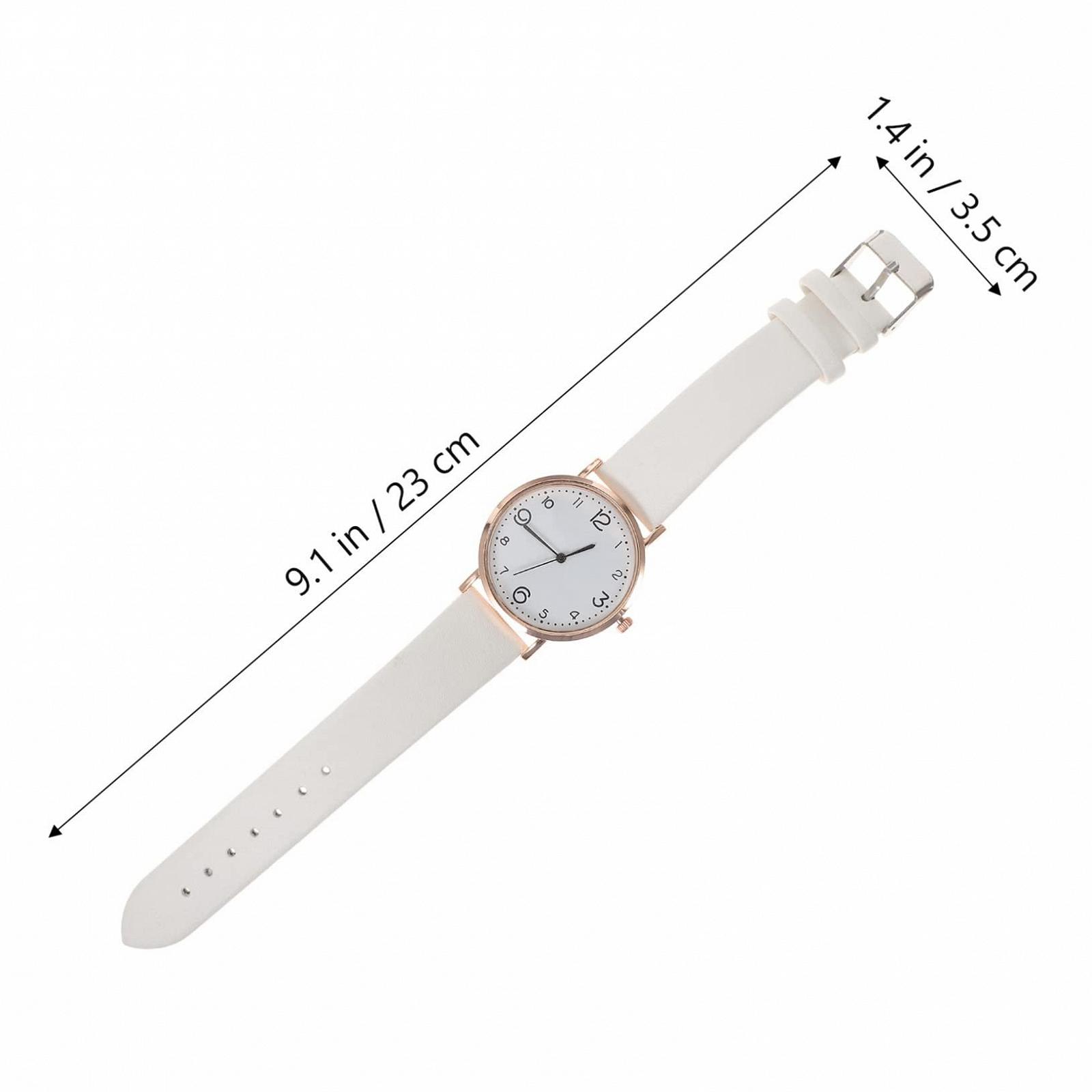 Часы Кварцевые WRITWAA для Девочек Простые Часы Кварцевые Повседневные Женские Наручные Часы для женщин Подарок на День рождения для женщин Кварцевые Часы для женщин PU, фото №9