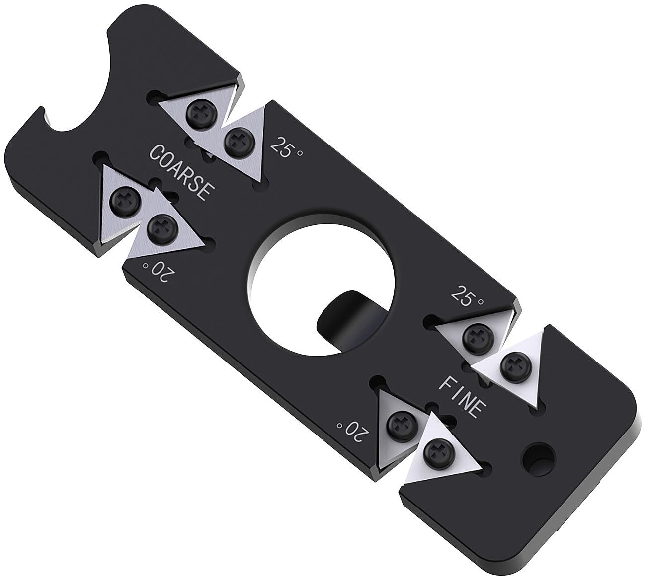 Точилка для ножей Rosenstein & Söhne EDC 6-в-1 компактная с открывалкой и клипсой Black, фото №8