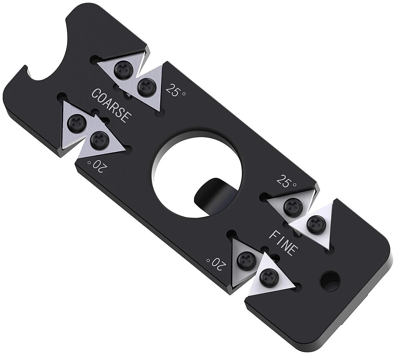 Точилка для ножей Rosenstein & Söhne EDC 6-в-1 компактная с открывалкой и клипсой Black, фото №8