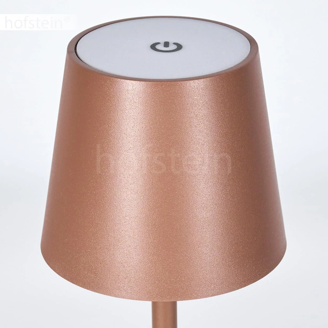 Настільна лампа HOFSTEIN Longchamps LED димована метал/пластик USB-C акумулятор 4 Ват 300 Люмен 3000 Кельвін коричневий/білий, фото №7