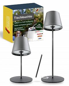 Настільна лампа SCHWAIGER 2-in-1 RGB LED Touch USB-C IP44 Антрацит - Фото 1