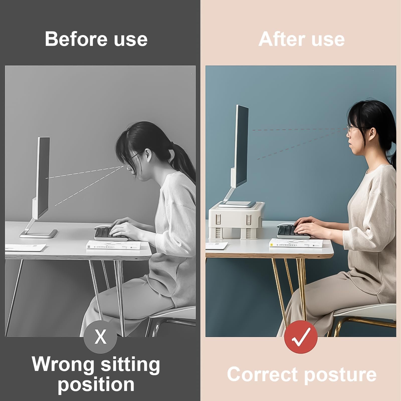 Настільна підставка для настільних комп'ютерів і ноутбуків, регулювання висоти до 118 мм, фото №6