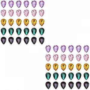 Пришивні стрази Крапля Води SEWACC 100 шт. Кришталеві скляні у формі краплі для пришивання одягу - Фото 1