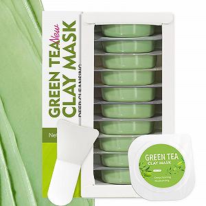 Маска Глиняная с Зеленым Чаем, Набор из 10 штук - Фото 1
