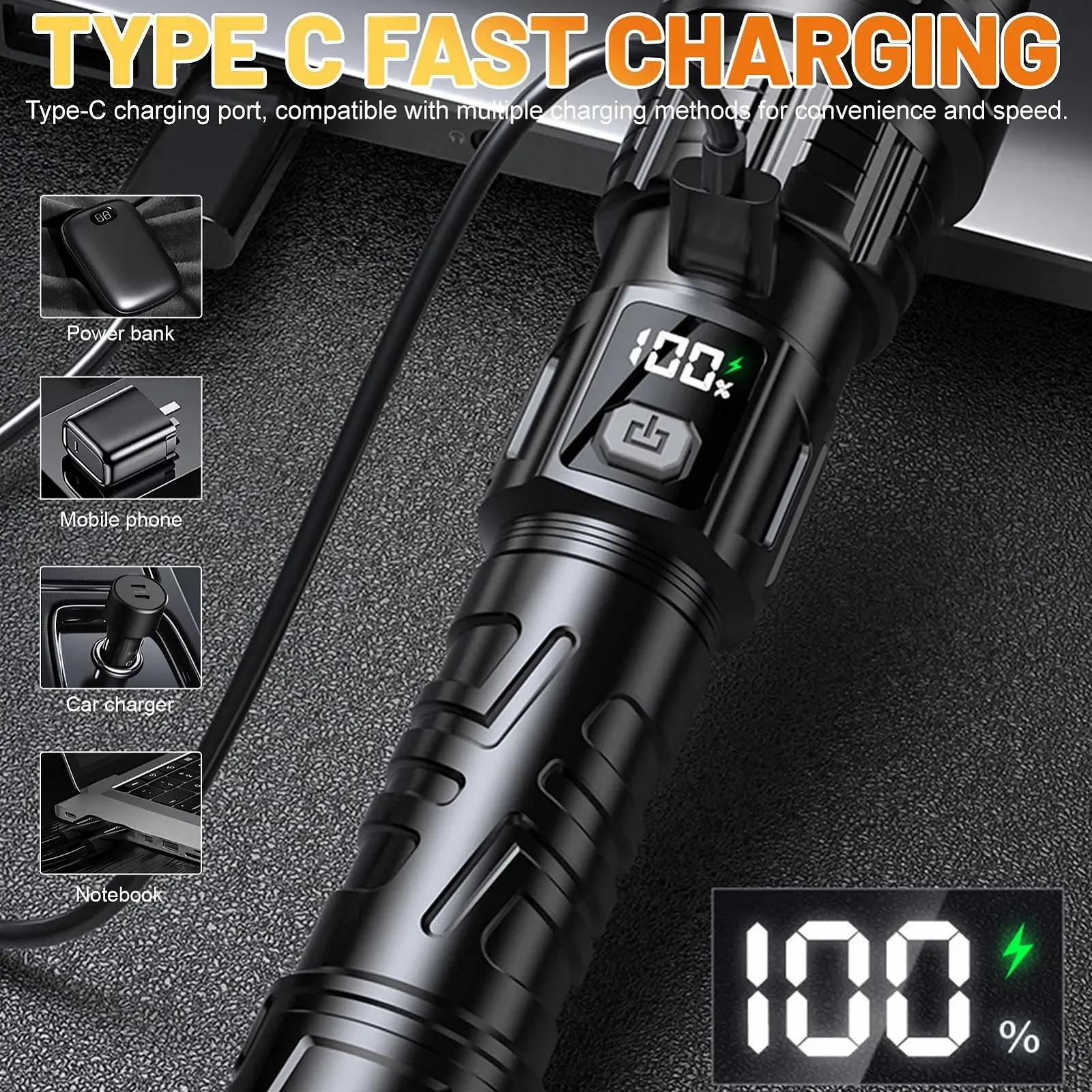 Ліхтар LED Акумуляторний 2000 mAh IPX4 Водонепроникний 3 Режими, фото №5 Ліхтар LED Акумуляторний 2000 mAh IPX4 Водонепроникний 3 Режими, фото №5