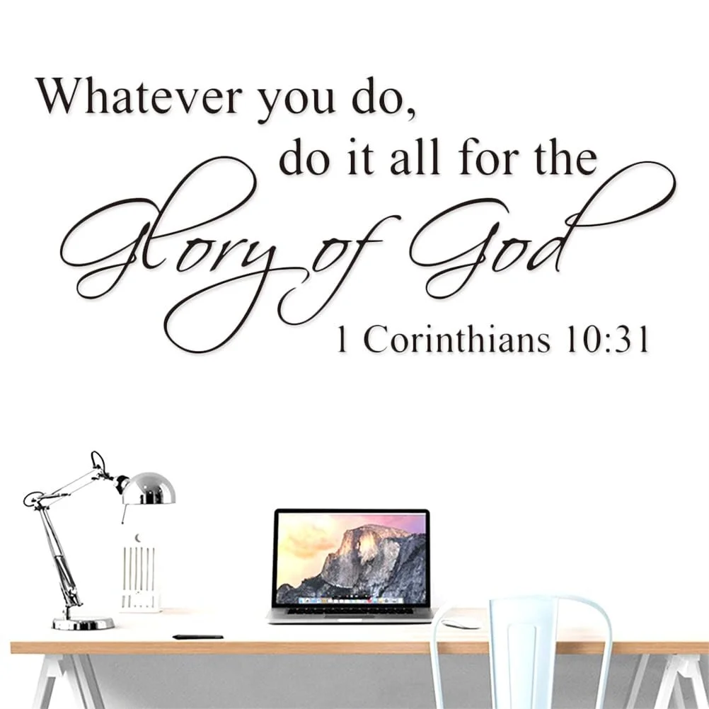 Наклейка на стену Veemoon DE33AT4WQ12M0704Z8 Bible Verse водонепроницаемая PVC, фото №5 Наклейка на стену Veemoon DE33AT4WQ12M0704Z8 Bible Verse водонепроницаемая PVC, фото №5