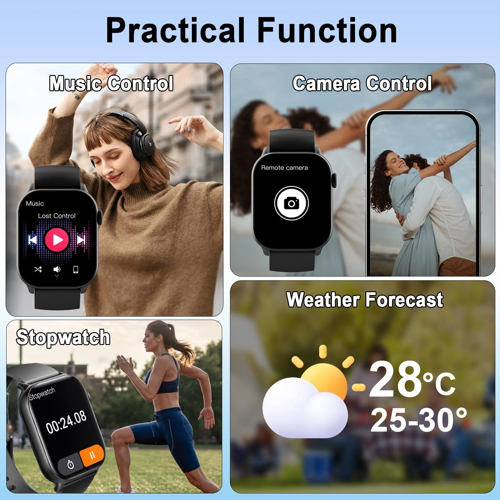 Смарт-часы Motast Монитор сердечного ритма Водонепроницаемый для Android iOS, фото №6