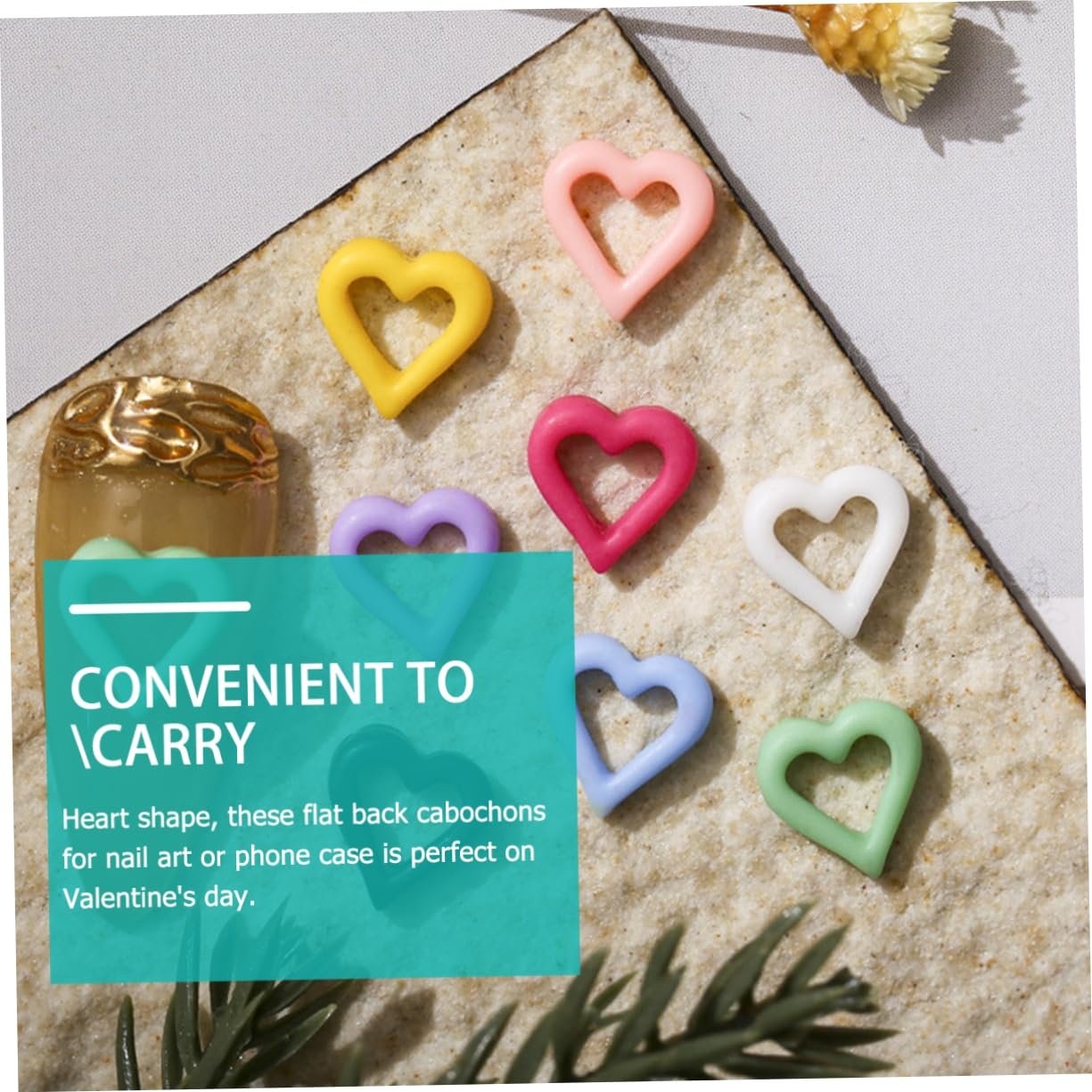 Наклейки для нігтів Прикраса  Серце PLAFOPE 100 шт., фото №8