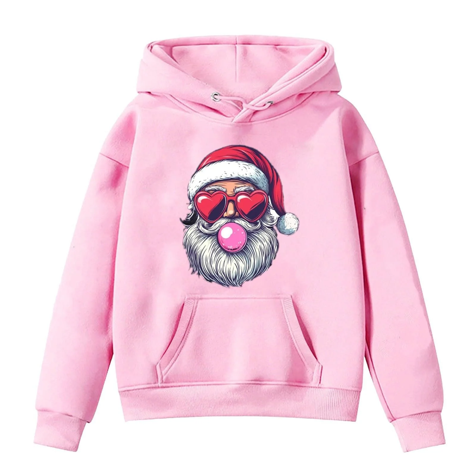Худи Santa Claus with Heart-Shaped Sunglasses, фото №1