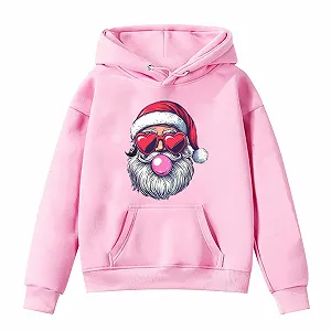 Худи Santa Claus with Heart-Shaped Sunglasses - Фото 1