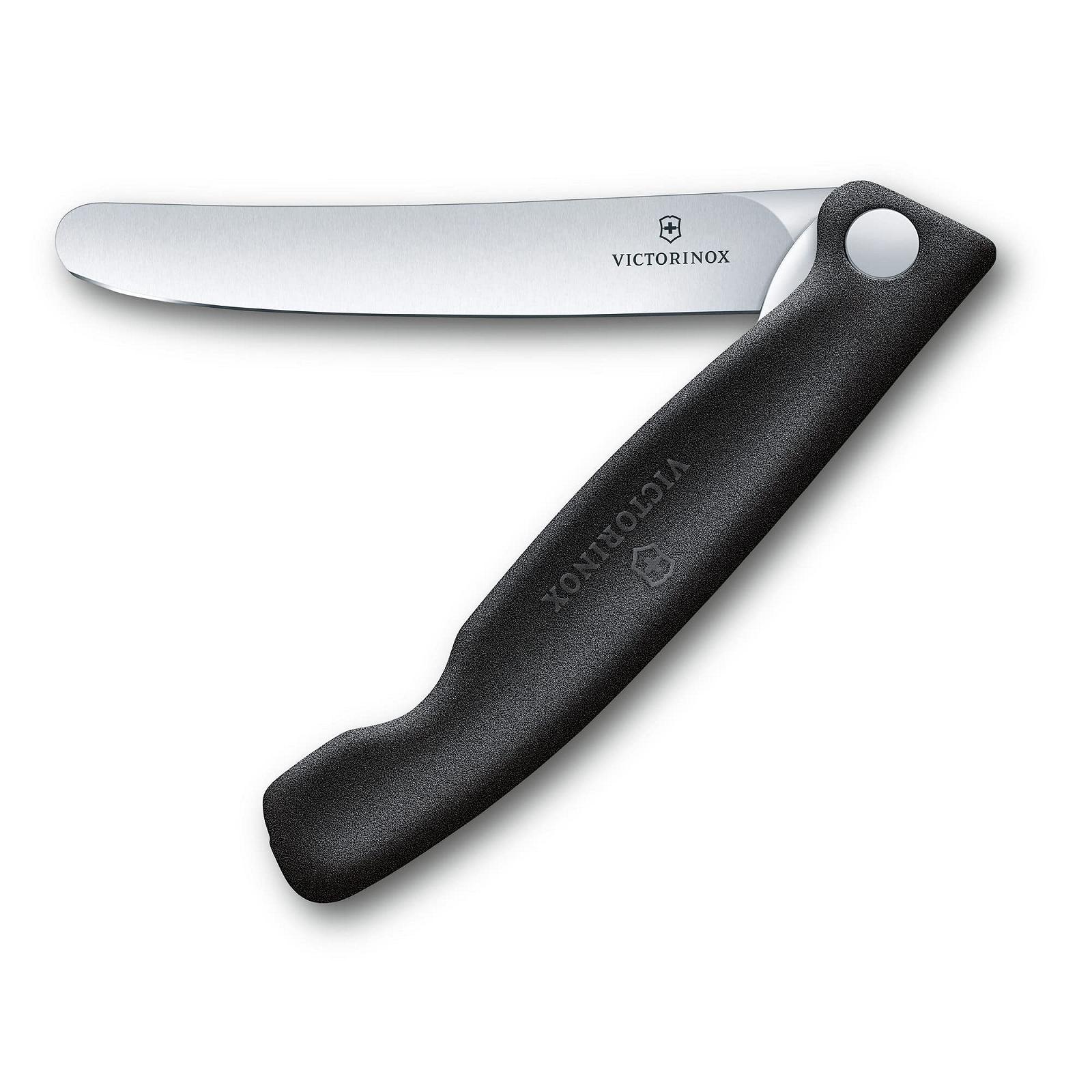 Набір столових приладів Victorinox Swiss Classic, 3 предмети, чорний та складаний ніж для овочів, чорний, блістерна упаковка, фото №5