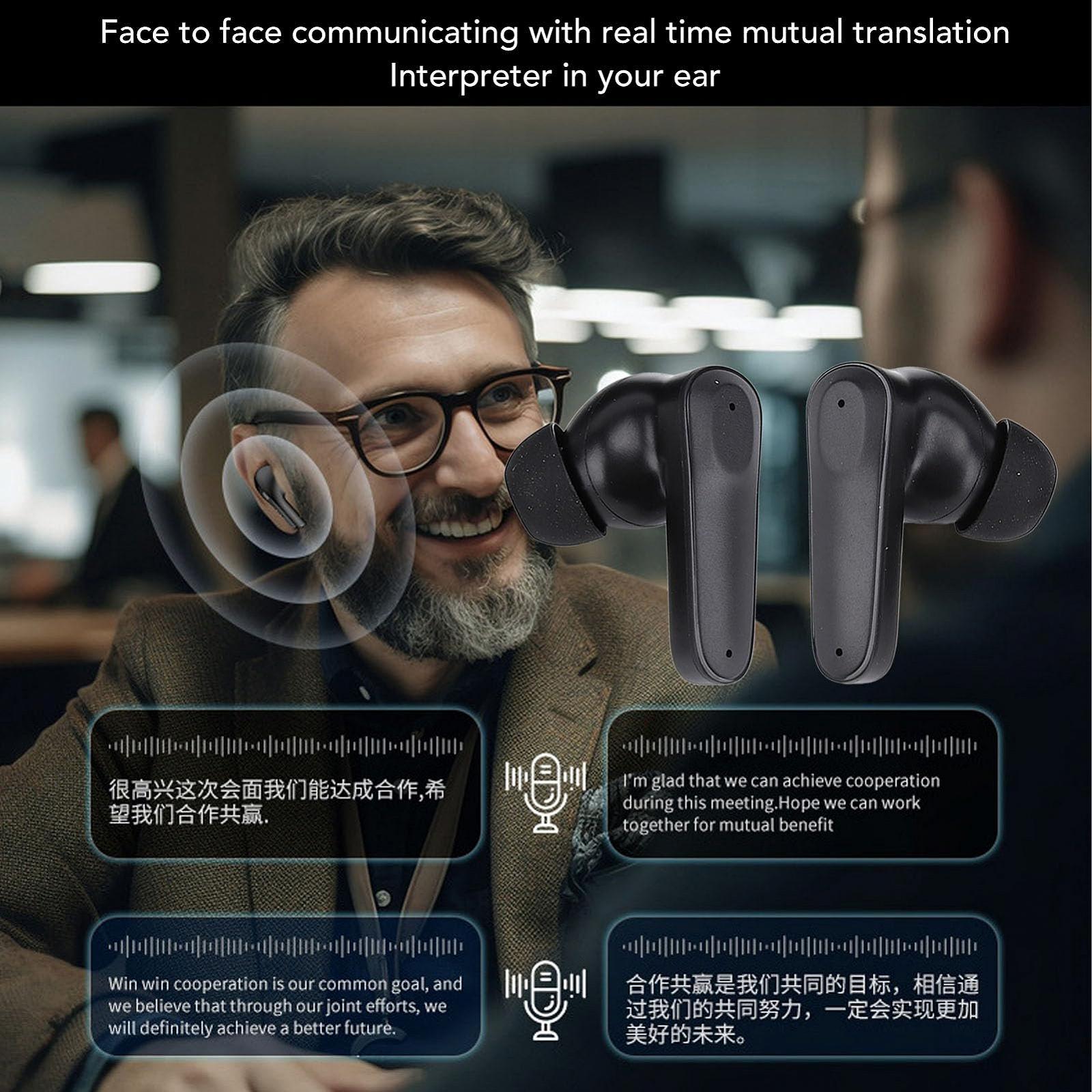 Беспроводные BT Наушники-переводчики, фото №4