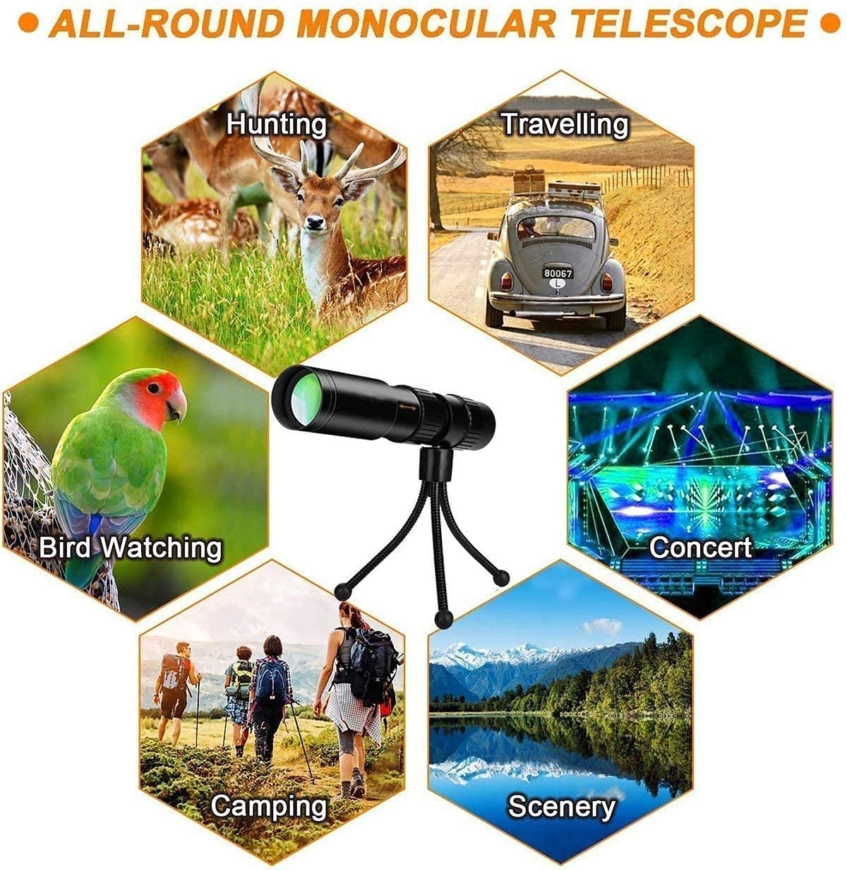 Монокуляр WANWEN 16x50 High Design High Power Zoom Bak4 Prism FMC Hd Little Surprise Water-resistant, фото №2
