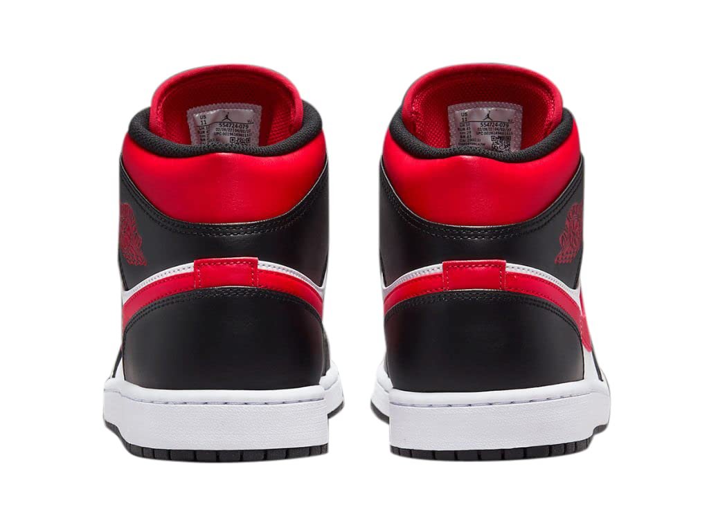 Кросівки Jordan Air 1 Mid Gym Red Black Toe DQ8426-106, розмір 44, фото №5 Кросівки Jordan Air 1 Mid Gym Red Black Toe DQ8426-106, розмір 44, фото №5