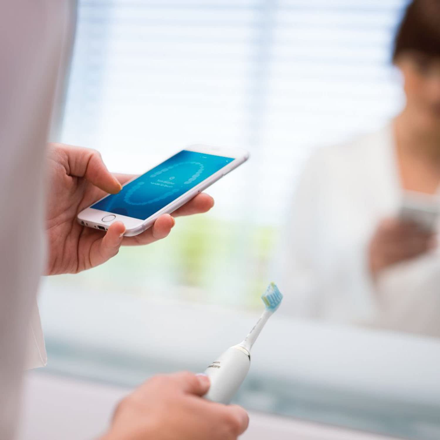 Електрична зубна щітка Philips Sonicare DiamondClean Smart Біла, фото №3