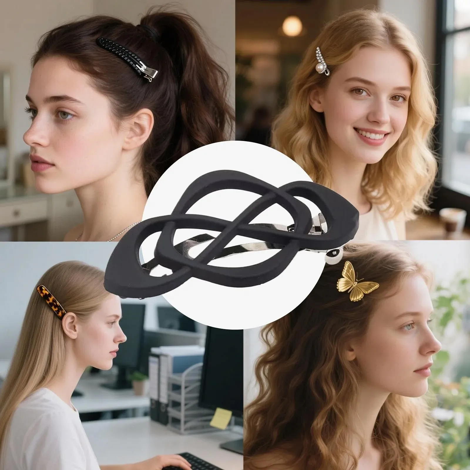 Заколка для волос Franz
цузская заколка для волос в винтажном стиле с нескользящими ручками для молодых невест, фото №4