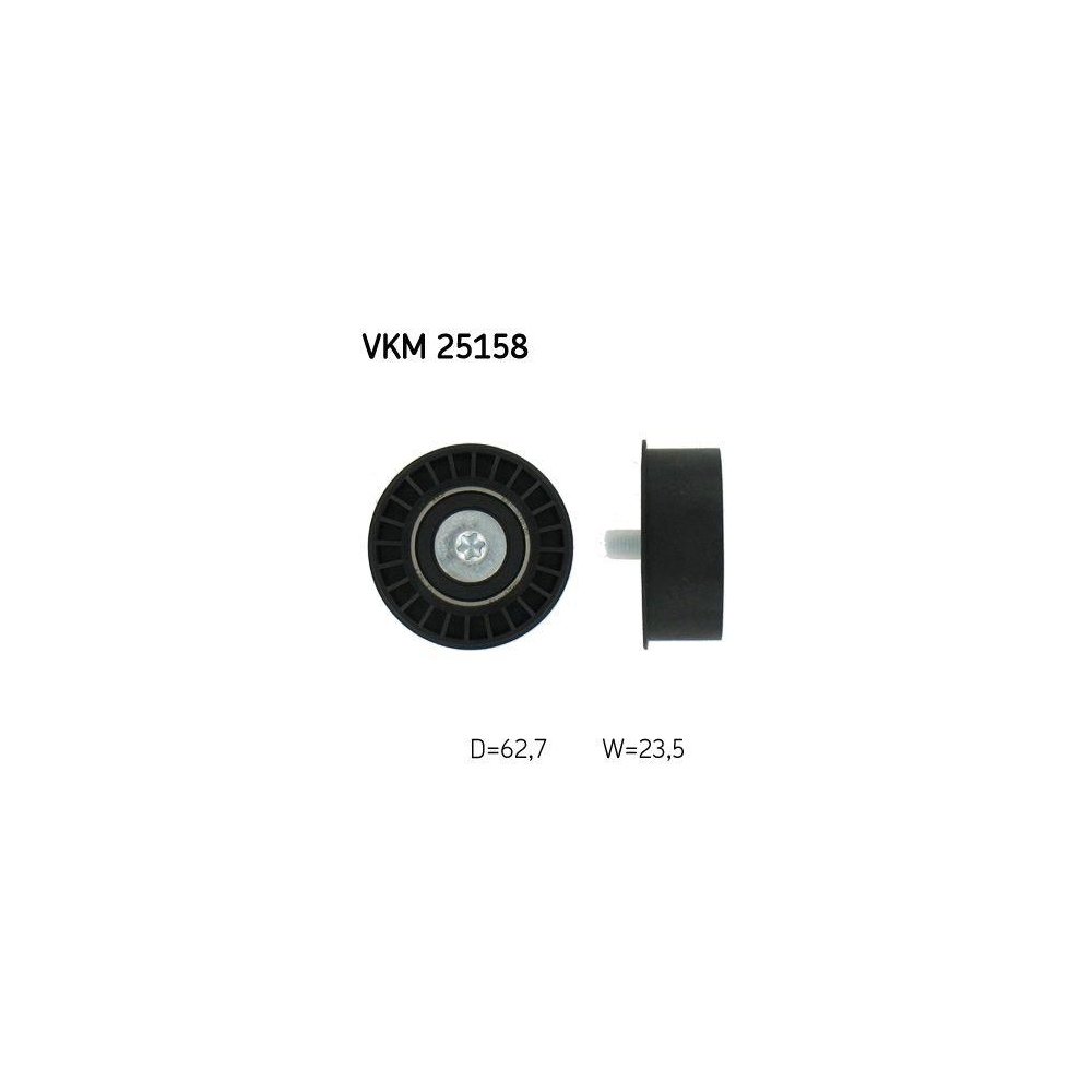 Ролик обводной/направляющий ремня ГРМ SKF VKM 25158 для OPEL SAAB VAUXHALL CHEVROLET, фото №1