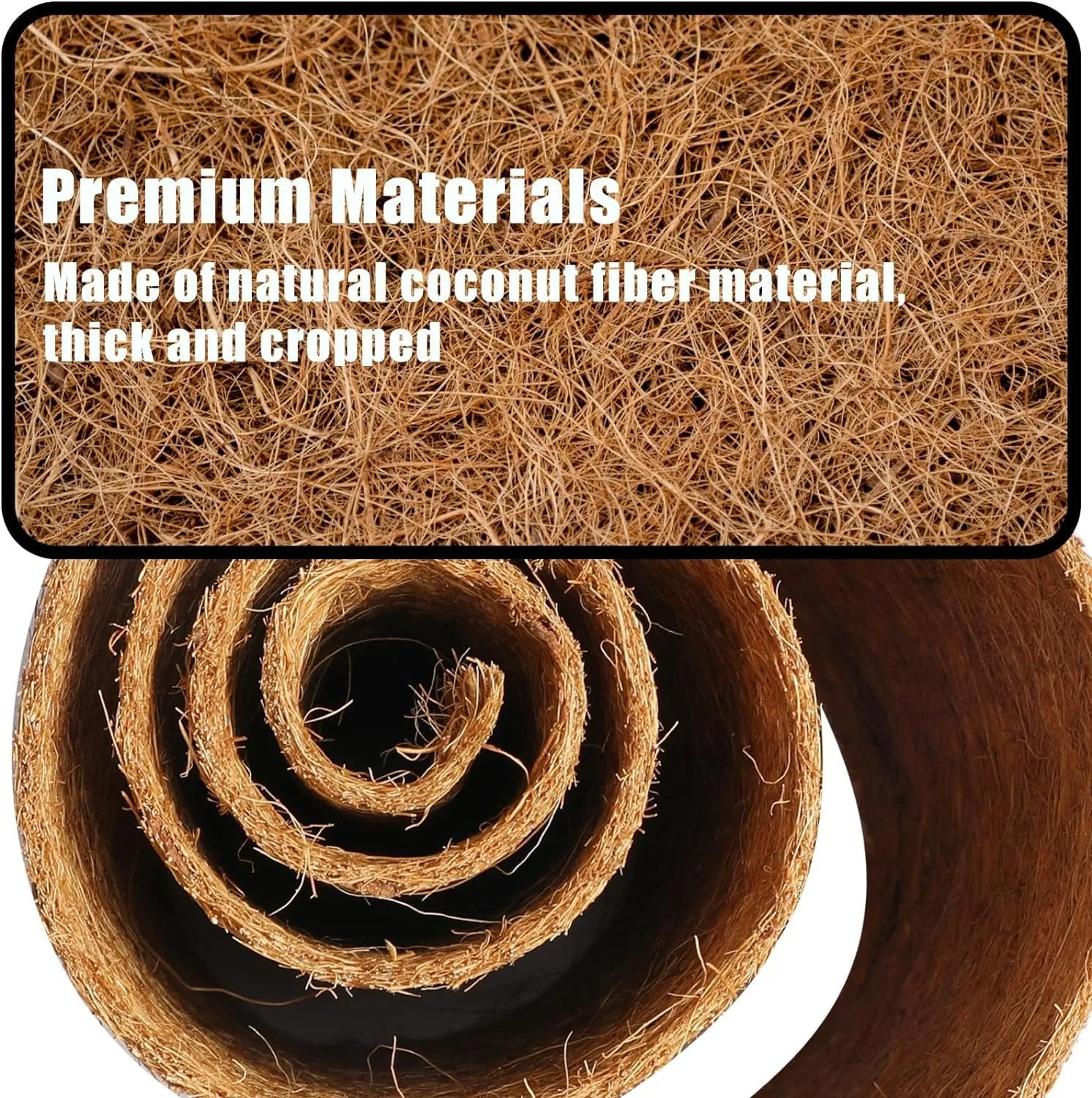 Рулон кокосового волокна 40 x 100 см Натуральний, фото №6 Рулон кокосового волокна 40 x 100 см Натуральний, фото №6