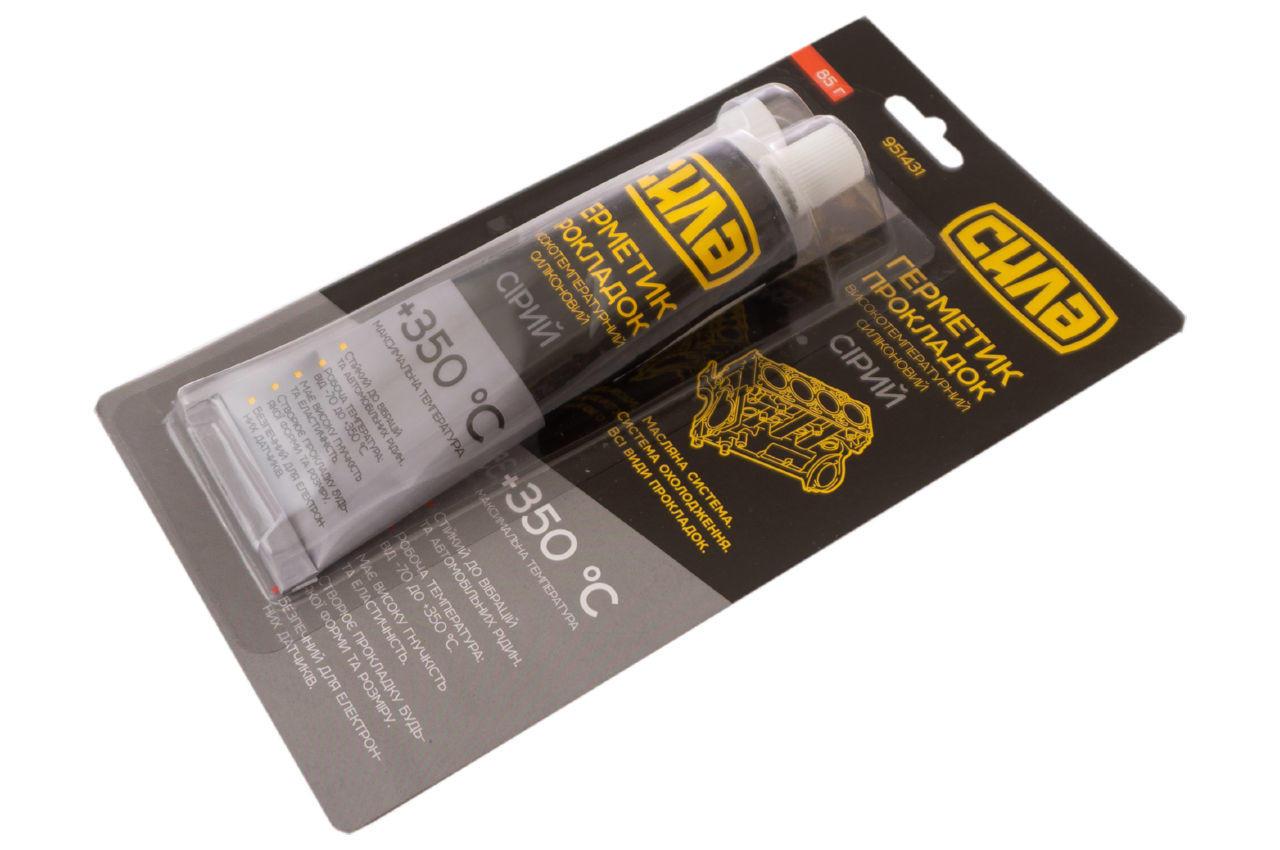 Герметик высокотемпературный Сила 85г серый, фото №2