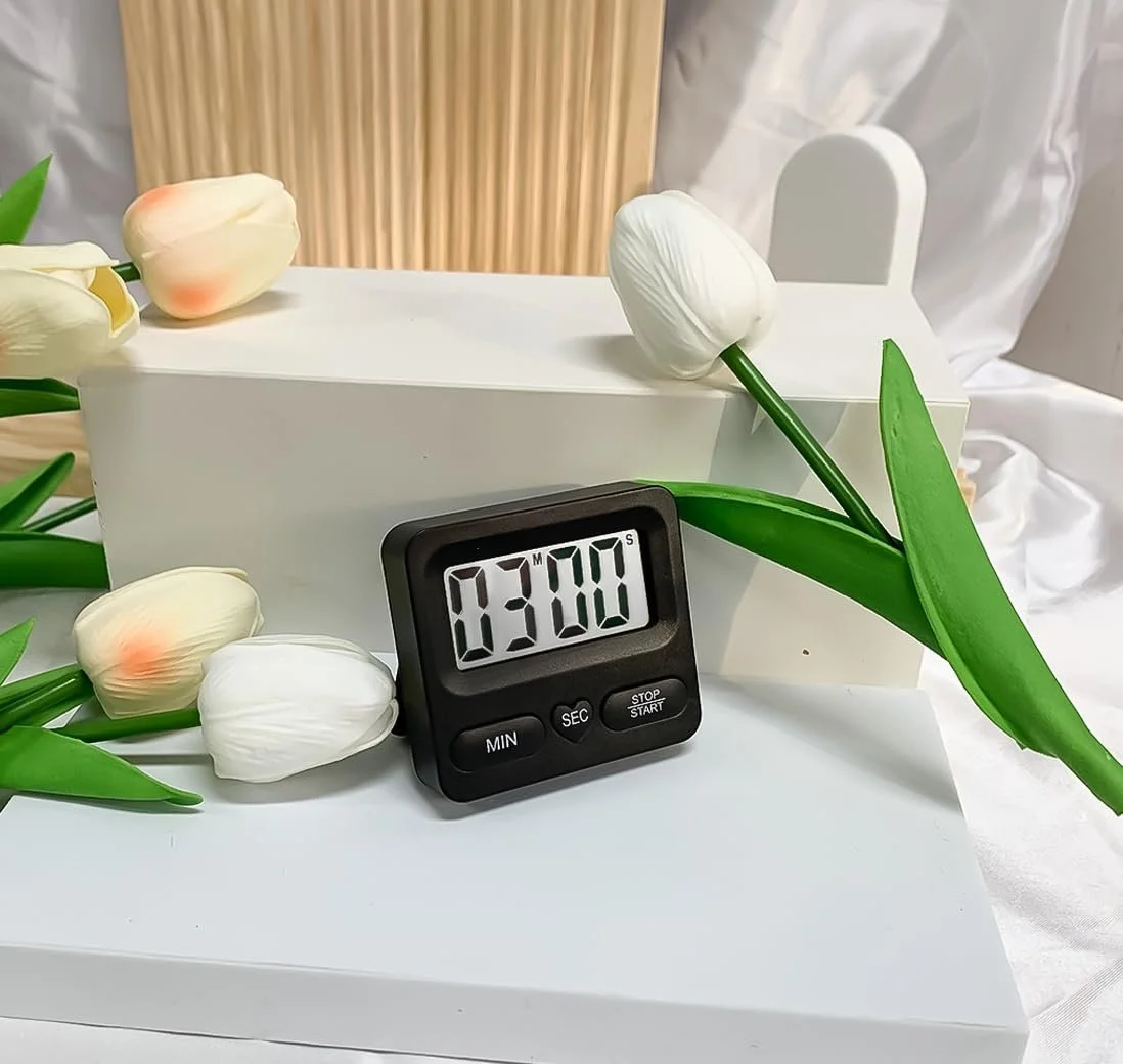 Кухонный таймер Цифровой Большой LCD-дисплей Магнитный Секундомер Громкий будильник Черный, фото №2 Кухонный таймер Цифровой Большой LCD-дисплей Магнитный Секундомер Громкий будильник Черный, фото №2