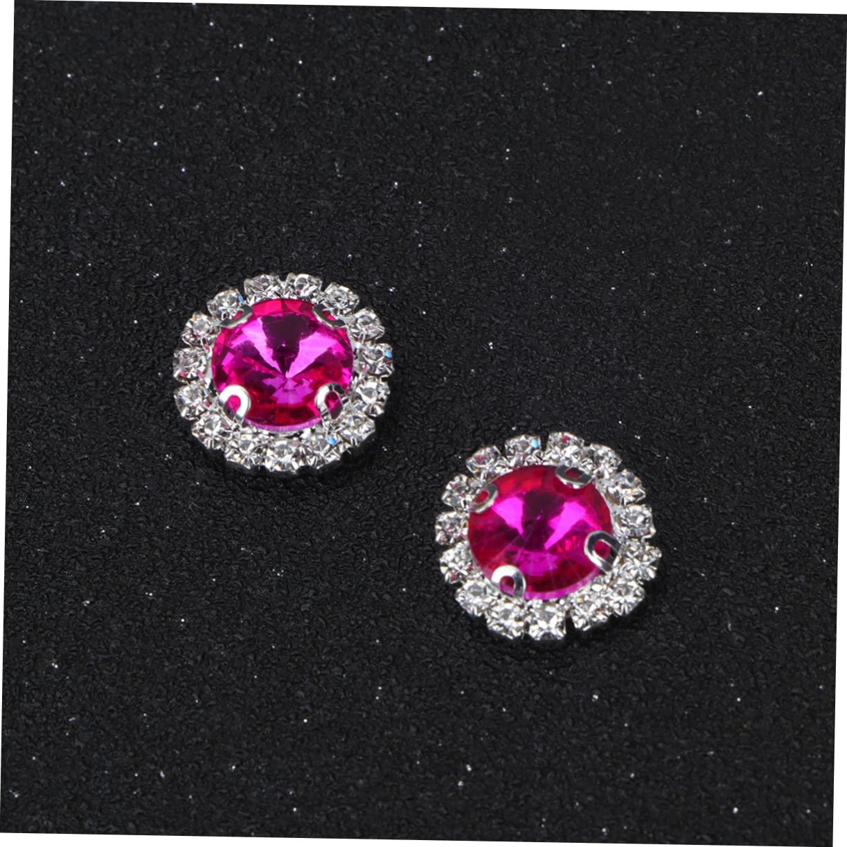 Стрази Плоскі NUOBESTY 20 шт. з акрилової смоли для шиття, ґудзики зі стразами, прикраси з бісеру зі стразами, скляні прикраси на блискавці, плоскі ґудзики для пришивання кристалів, фото №4