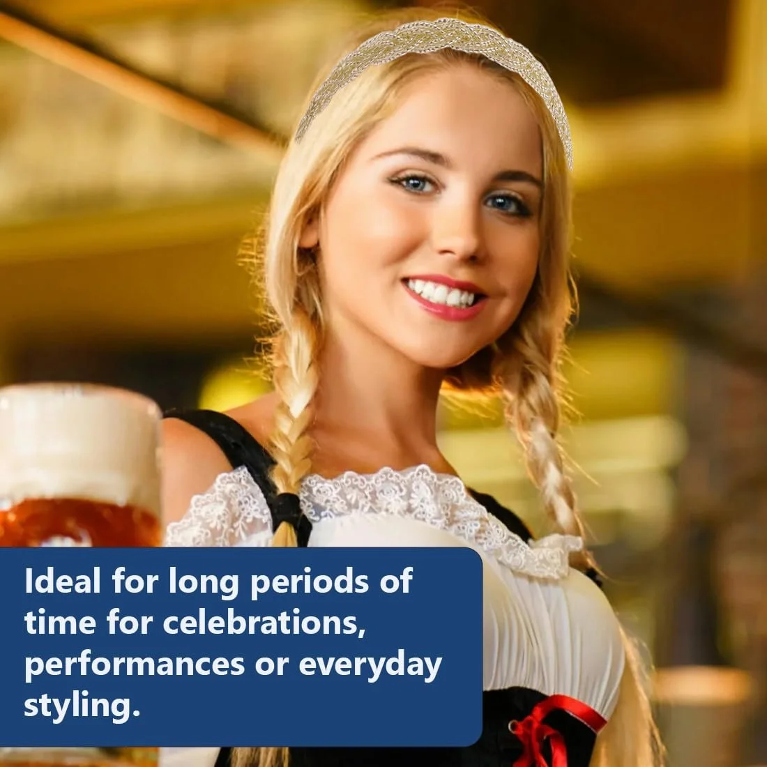 Обруч Плетінка Жіночий з Перлинами 3 шт, фото №6