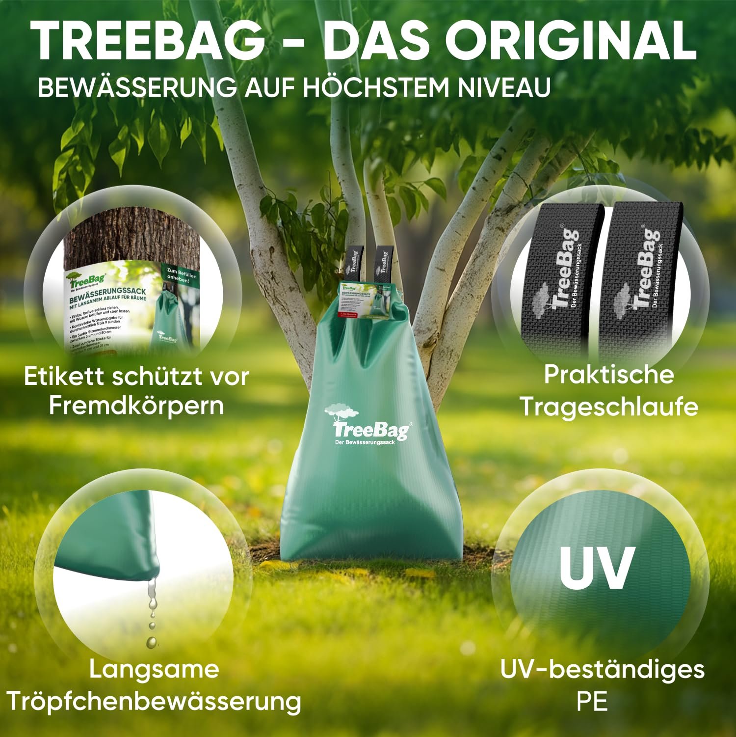 Мішок для поливу дерев Treebag 1 x 75 L PE UV-Stable, фото №3