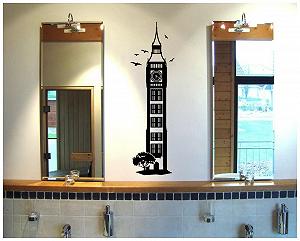 Наклейка на стіну Годинникова вежа Біг-Бен ціна на synthetic.ua - Фото 1 Наклейка на стіну Годинникова вежа Біг-Бен synthetic.ua - Фото 1