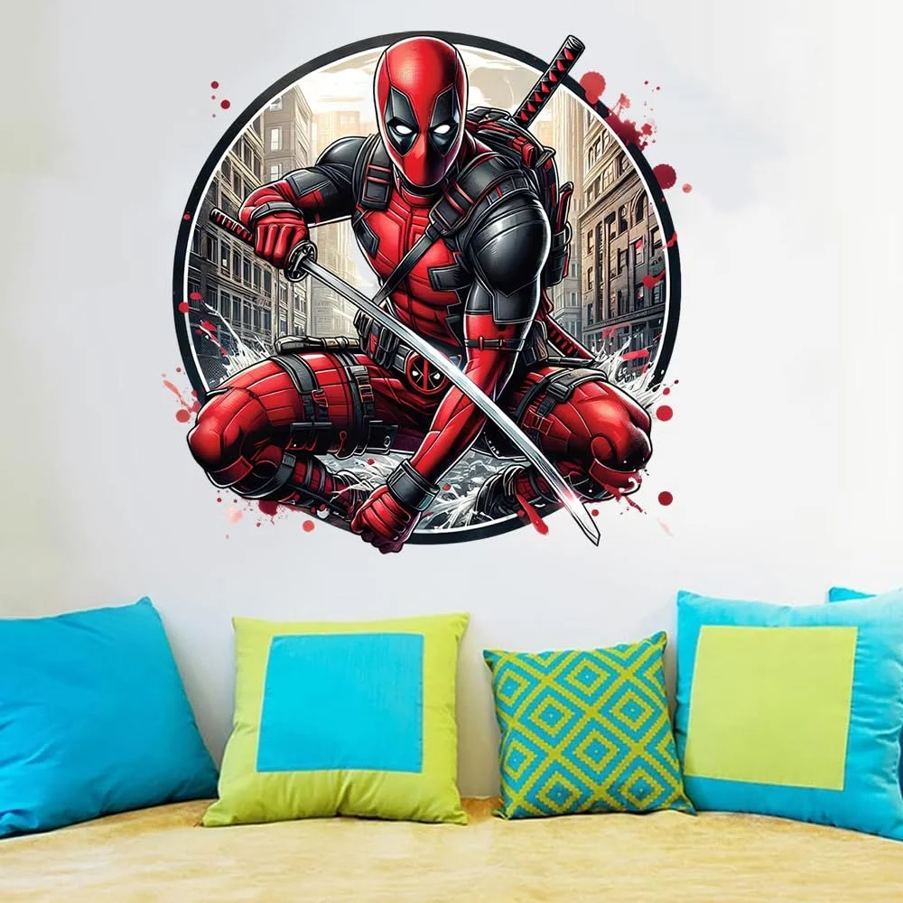 Наклейки на стіну Deadpool Anime, фото №1 Наклейки на стіну Deadpool Anime, фото №1