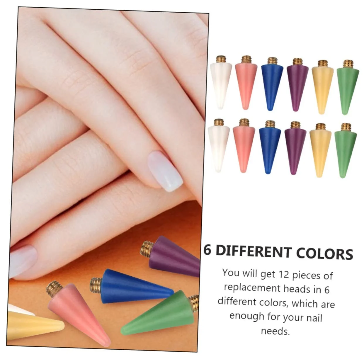 Набор для маникюра OATIPHO 12 шт. наконечников, фото №9 Набор для маникюра OATIPHO 12 шт. наконечников, фото №9