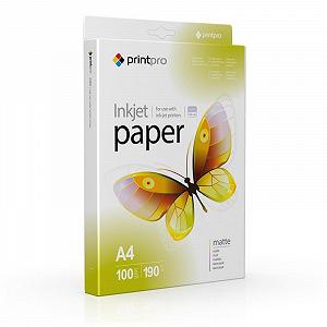 Фотобумаги PrintPro матовая 190г/м2 A4 100л (PME190100A4)