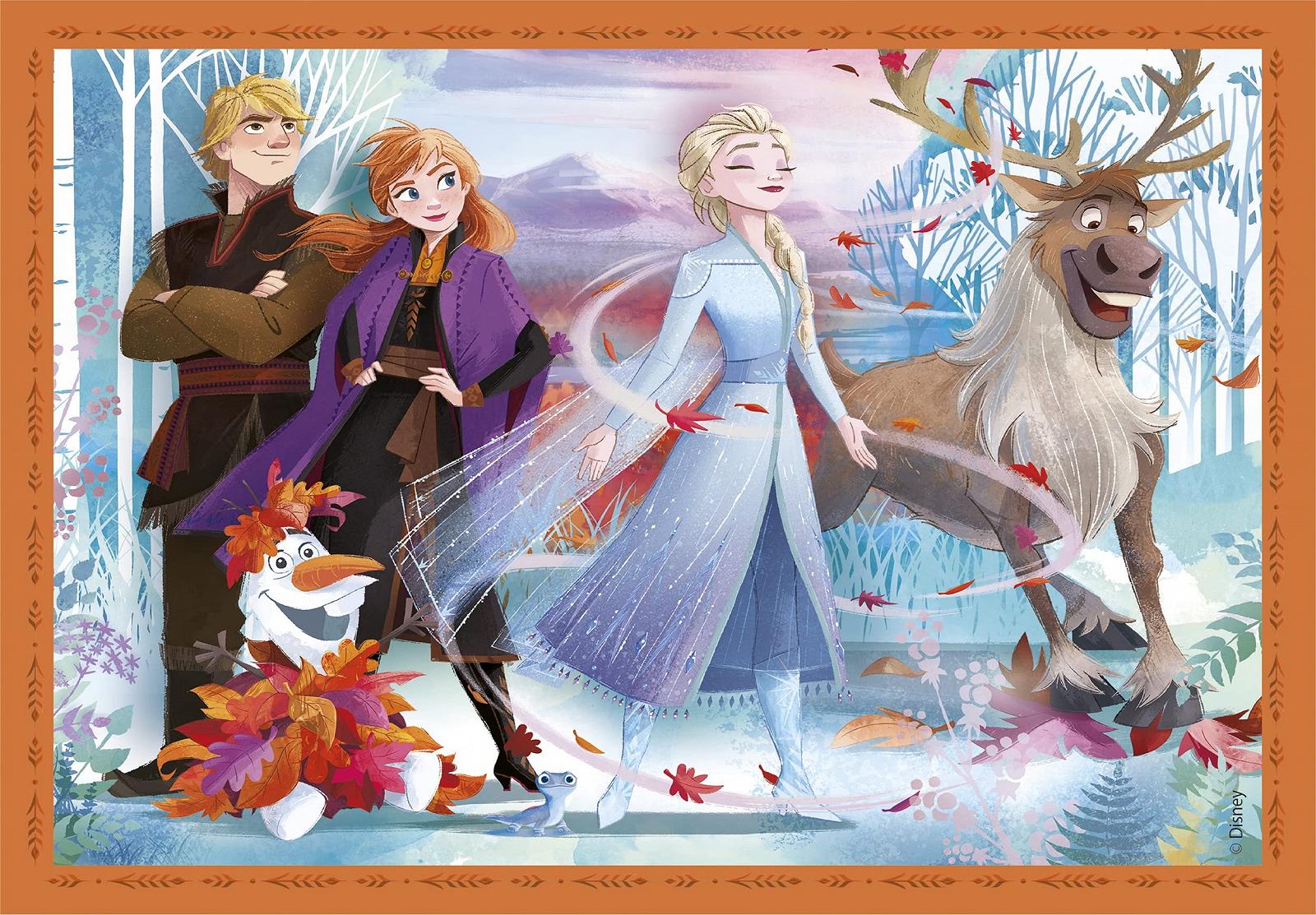 Пазл Clementoni Supercolour Puzzle 21518 Disney Frozen 4 в 1 12, 16, 20, 24 элемента от 3 лет, фото №5