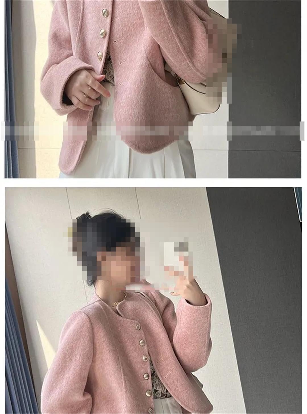 Женская шерстяная куртка Deepsko Осень-Зима Двубортная Однотонная, фото №7 Женская шерстяная куртка Deepsko Осень-Зима Двубортная Однотонная, фото №7