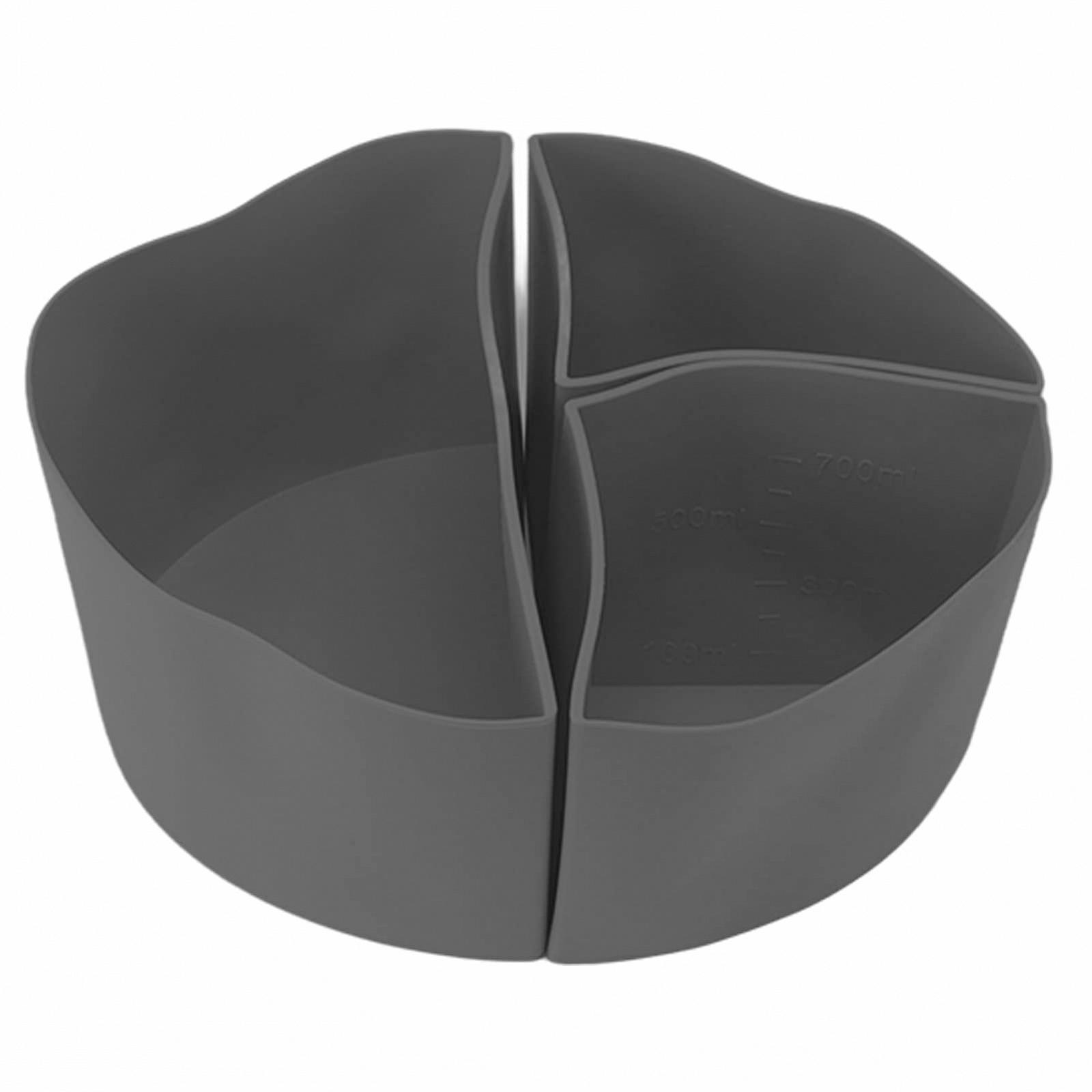 Вставки Eurollar 3-в-1 Силіконова Crock Pot Сіратор 6QT Сірий, фото №1