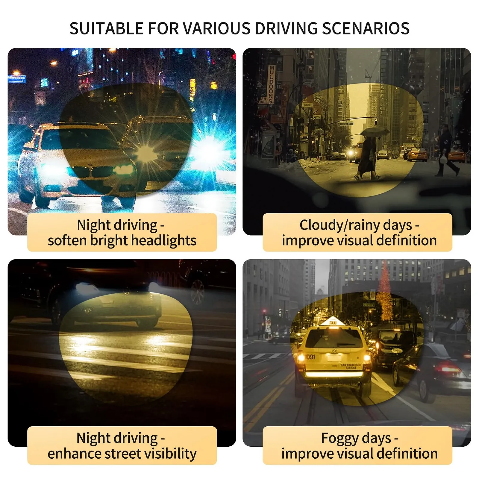 Сонцезахисні окуляри SUNGAIT круглі вінтажні жіночі SGT567HPKYESEU, оправа бурштинова (матова), фото №3