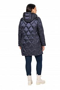 Куртка стьобана Ulla Popken HYPRAR Жіноча великого розміру Plus Size, Капюшон, 2-стороння блискавка, Кишені на блискавці, 833343 synthetic.ua - Фото 1