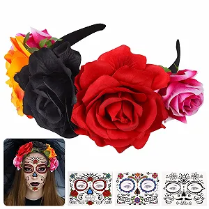 Обруч для волос с цветами Herefun - Фото 1